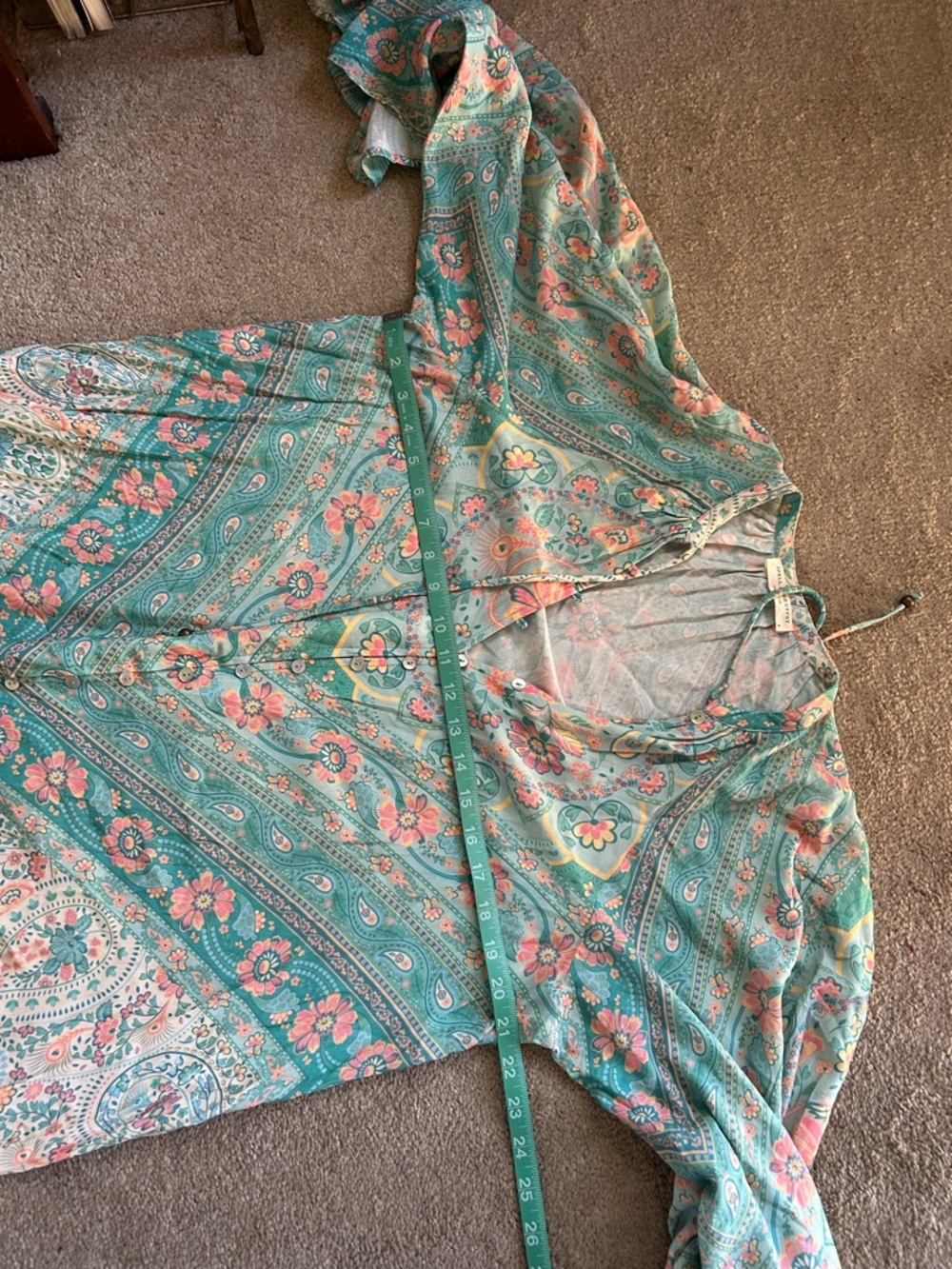 Spell & The Gypsy Collective Farrah Half Moon Gown and/or Maxi Duster Dress - Picture 11 of 12